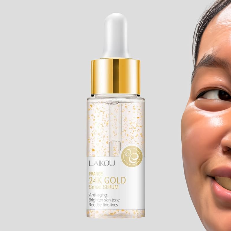 EKHAYA – Suero reparador de mucina de caracol suero hidratante de esencia de mucina de caracol con vitamina C para rejuvenecimiento de la piel,