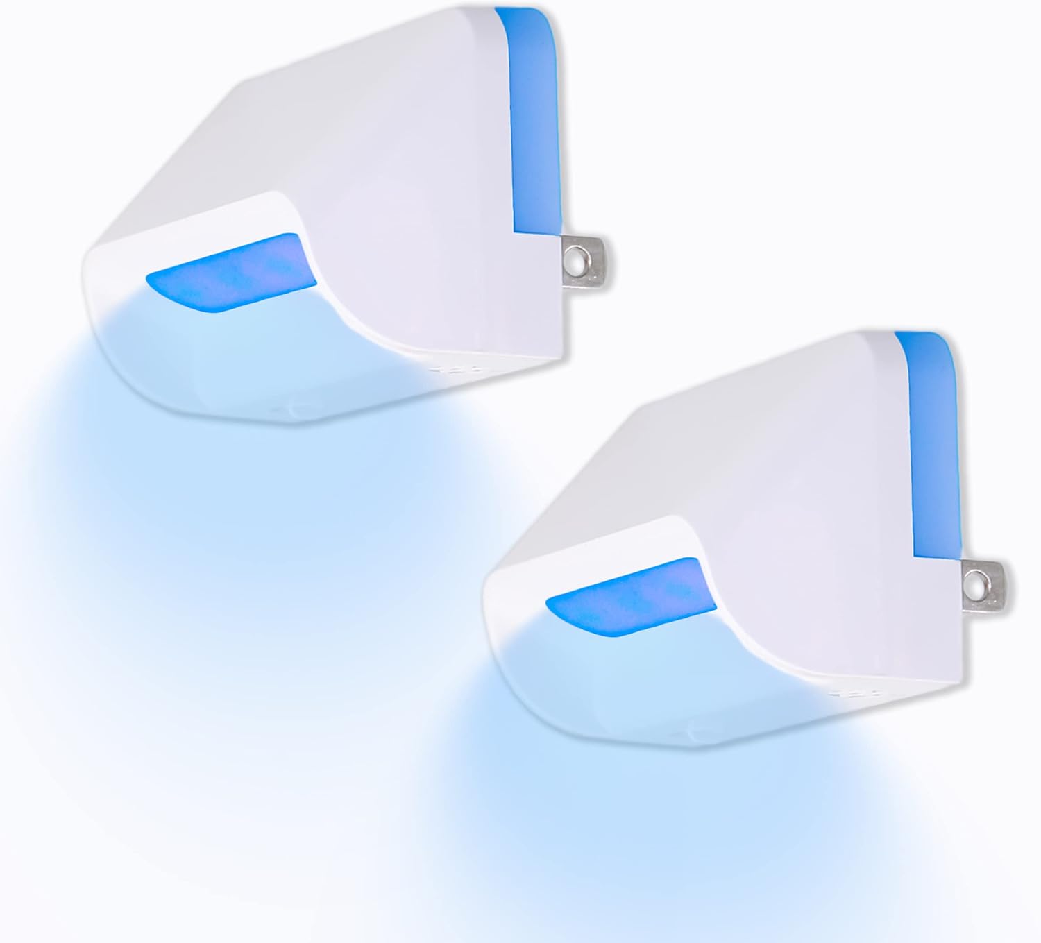 Luces nocturnas LED regulables enchufables, eficiencia energética, sensor de atardecer a amanecer, luz nocturna de sueño azul, luz de brillo