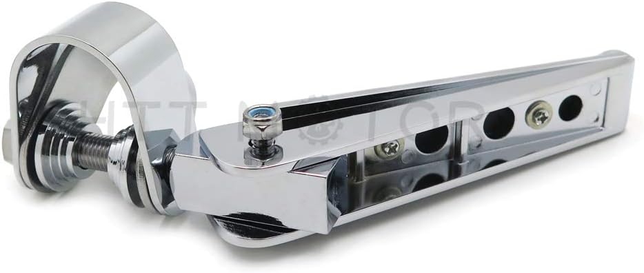 HTTMT MT215-056- Estriberas cromadas con abrazadera en U de 1 “- 1.25″ 1 14” 1 14 pulgadas compatibles con Harley Sportster Springer Street Bob
