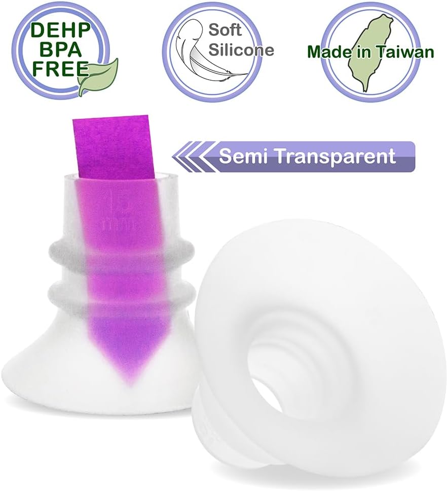 Nenesupply 2 generación de 0.669 in 6 piezas de insertos de brida compatibles con brida de 0.945 in de Elvie OG Elvie Stride Spectra Momcozy Willow