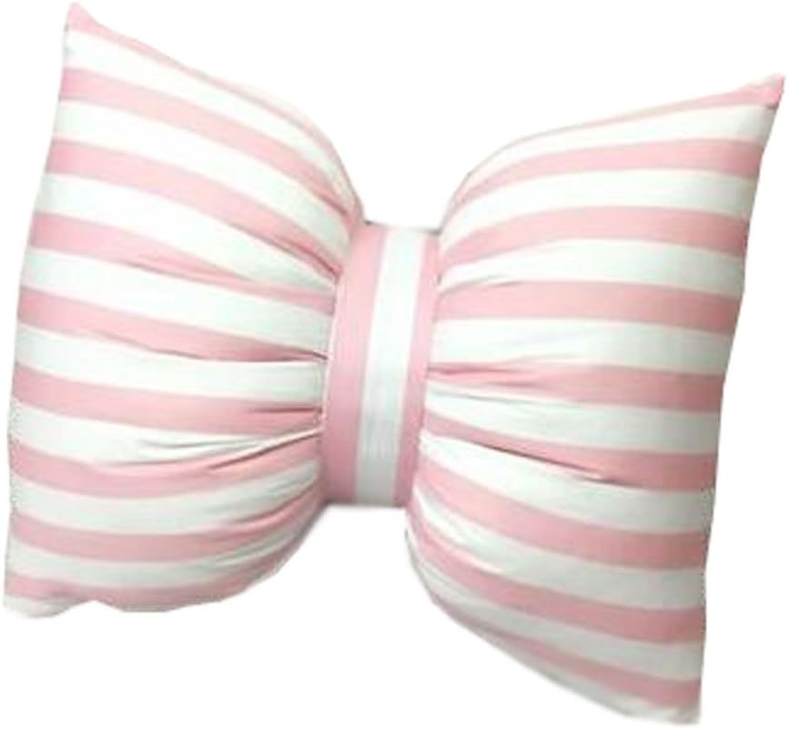 Almohada de algodón hecha a mano a rayas para el cuello del coche, almohada para el cuello del automóvil, almohada de cintura de oficina, lavado