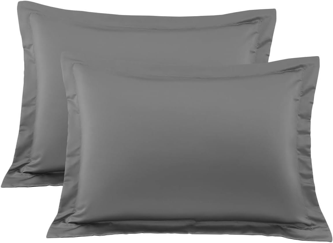 Beddingstar – Juego de 2 fundas de almohada 100% algodón egipcio de 600 hilos