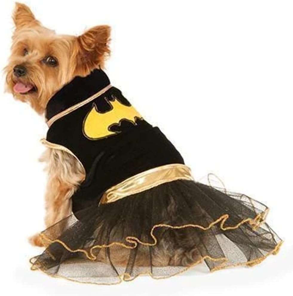 Rubies Costume Company disfraz de Batichica de DC Comics con pollera tutú, para mascotas, XL, Negro  Amarillo