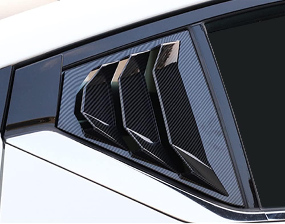Persianas triangulares de vidrio para ventana lateral trasera, estilo carreras, para Nissan Altima 2019, 2020, 2021, 2022, fibra de carbono ABS, 2