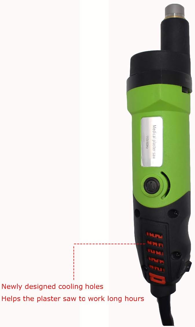 Sierra de yeso eléctrica médica, cortador de fundición, medicina ortopédica deportiva, 110 V, 12500 rmin (juego de sierra de yeso)