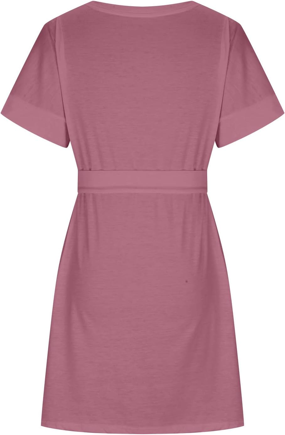 Vestidos de verano a rayas para mujer, vestido de camiseta con estampado floral, vestido de cintura alta con cinturón, vestido de fiesta de té