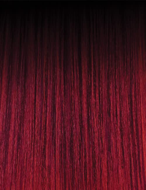 Outre Clip de pelo grande y hermoso, 9 unidades, rizado y lacio, de 18 pulgadas (2T1BBURGUNDY)