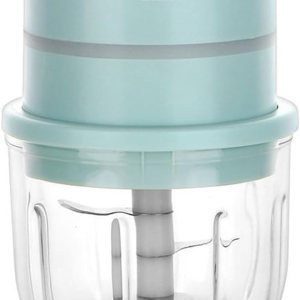Batidor de ajo multifuncional de vidrio de 10.1 fl oz – Picador eléctrico ligero para trabajos pequeños (verde) Batidor de ajo multifuncional de vidrio de 10.1 fl oz – Picador eléctrico ligero para trabajos pequeños (verde)