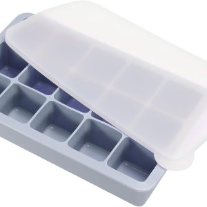 MECCANIXITY Molde para cubitos de hielo, bandeja de cubitos de hielo de 15 rejillas con tapa para cóctel, jugo, bebida casera (azul) MECCANIXITY Molde para cubitos de hielo, bandeja de cubitos de hielo de 15 rejillas con tapa para cóctel, jugo, bebida casera (azul)