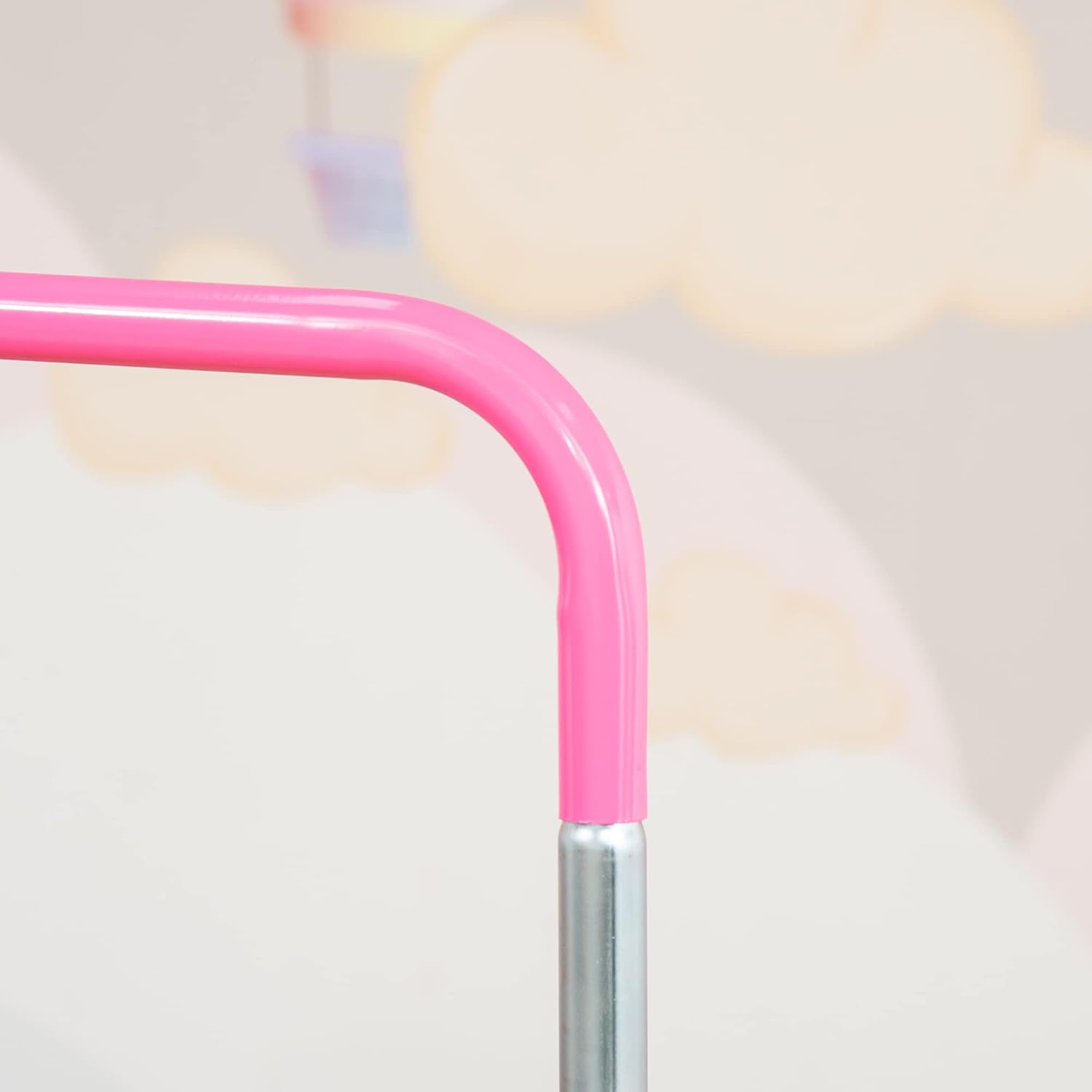 Qaba Barra de gimnasia plegable para niños con absorción de golpes, barra horizontal de gimnasia ajustable, barra de gimnasia para uso doméstico,