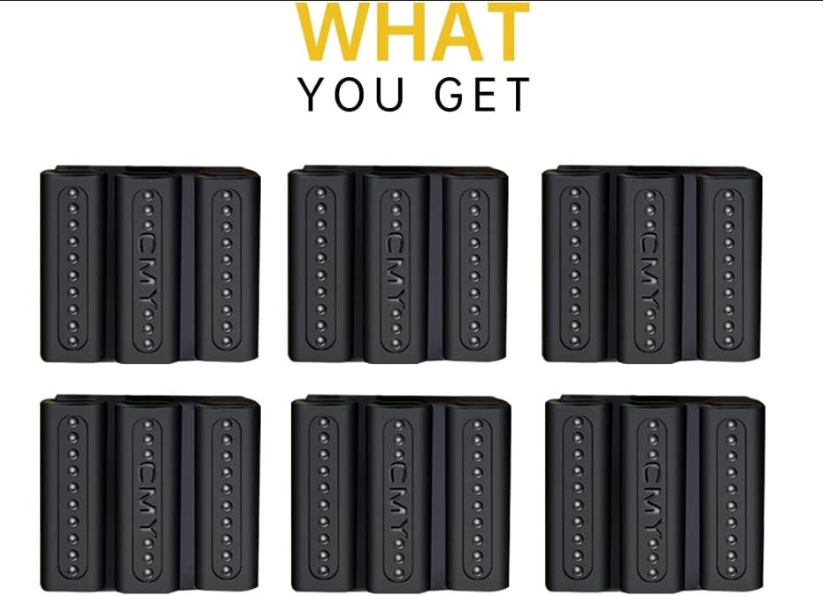 CMY – Funda para herramientas para taladro Dewalt, paquete de 6, lleva hasta seis puntas de destornillador en el lateral de tu taladro eléctrico o
