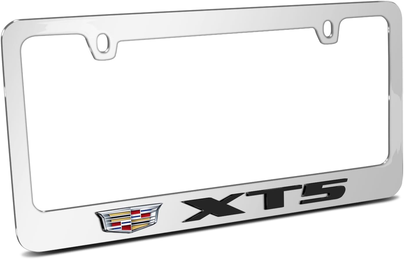 para Cadillac XT5 Marco de matrícula de metal (cromo)