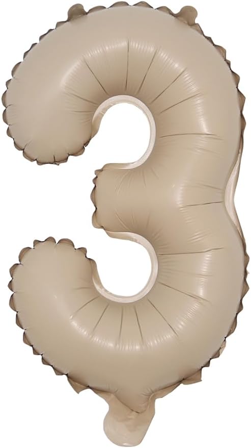 Globo de 16 pulgadas con letras del alfabeto de aluminio color caramelo con números del alfabeto, globos para decoración de bodas, juguetes para