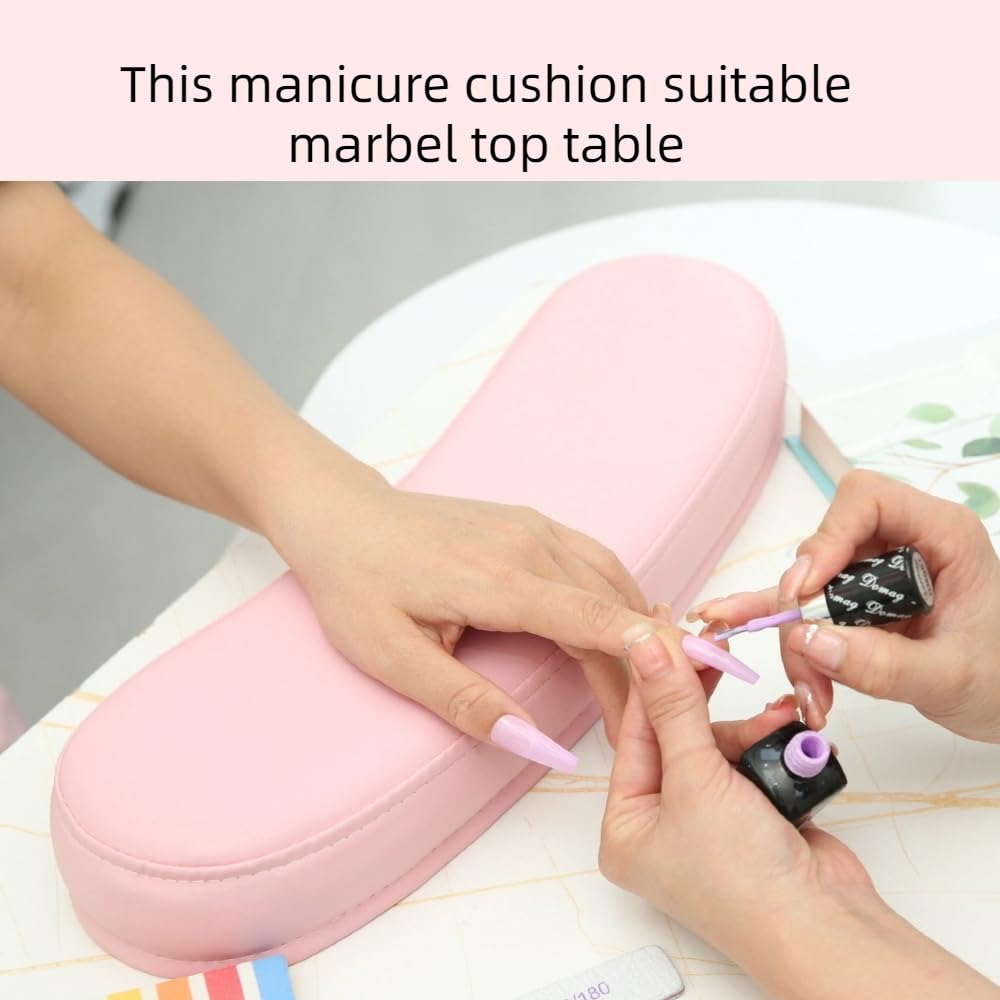 Cojín de almohada de descanso de manos de manicura, almohada cojín de mano de esmalte de uñas, mesa de manicura, cojín de mano portátil para mesa de