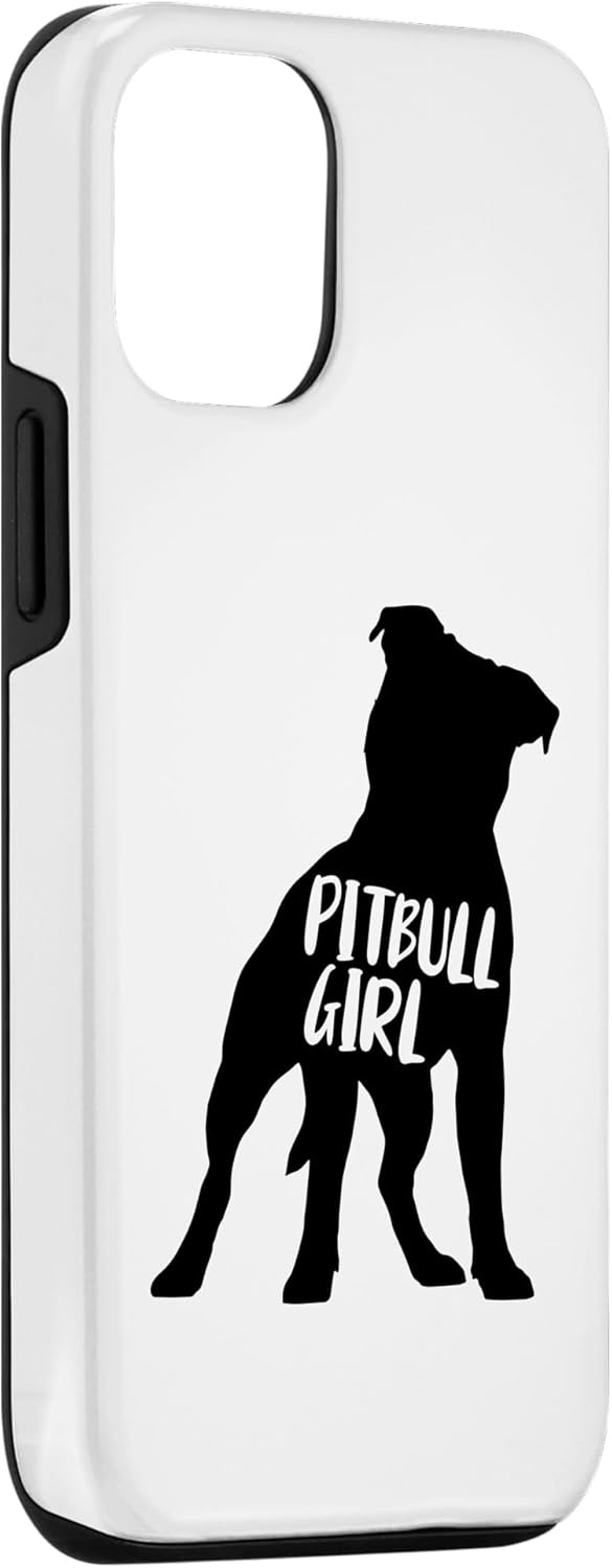 Carcasa divertida para iPhone 1212 Pro Pitbull Girl