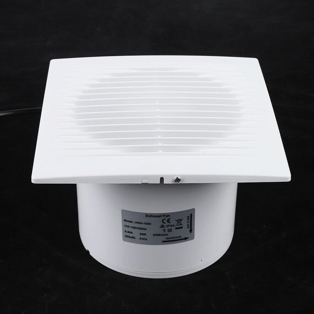 DNYSYSJ Ventilador de ventilación de baño de 6 pulgadas montado en la pared, salida de aire, soplador de inodoro para cocina, baño, sala de estar
