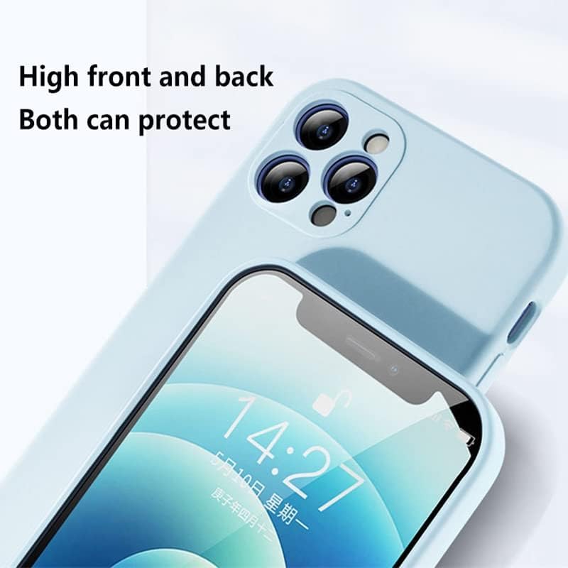 Compatible con Xiaomi Redmi Note 10 Pro Soft Liquid Silicone Gel Cell Phone Mobile Basic Funda trasera (Azul Gris)