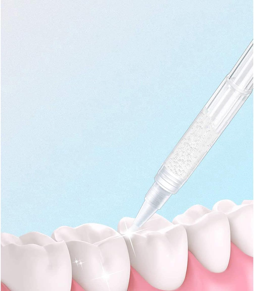 10 bolígrafos de gel blanqueador de dientes de 0.07 onzas líquidas, bolígrafo de limpieza oral, gel seguro de peróxido de carbamida al 44%, más de