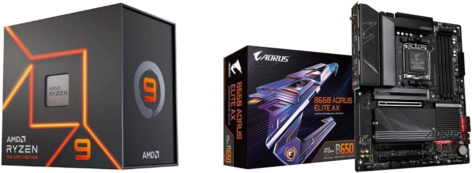 AMD Ryzen 9 7900X + GIGABYTE B650 AORUS ELITE AX Placa base
