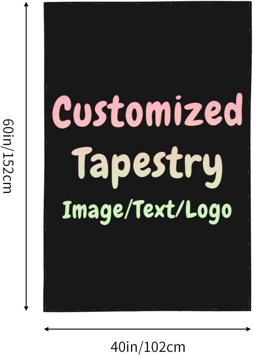 JeReVolng Tapiz personalizado con nombre y foto personalizado para colgar en la pared para regalo y estética de dormitorio