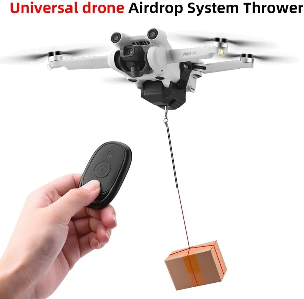Thrower Airdrop System for D-JI Mavic 3Mini 33 ProMini 2AIR 22S2 ProZoomSJRC F11SFIMI Drone Life Rescue Gift Deliver
