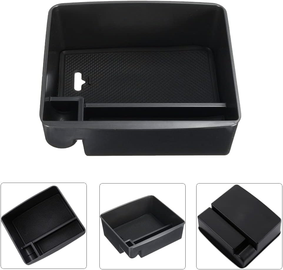 Bandeja organizadora central, caja de almacenamiento para reposabrazos de consola central de automóvil, compatible con Toyota, compatible con Lexus