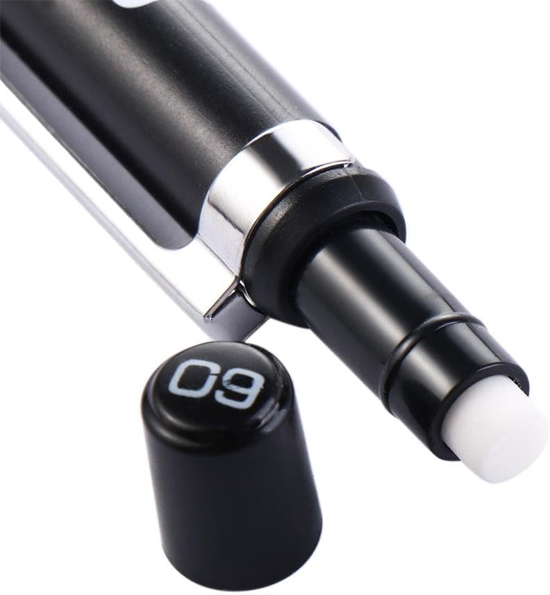 Lápiz mecánico de metal, 0.3, 0.5, 0.7, 0.035 in, lápiz automático HB 2B, lápiz de pintura de ingeniería para escribir, dibujar, bosquejar (0.012 in