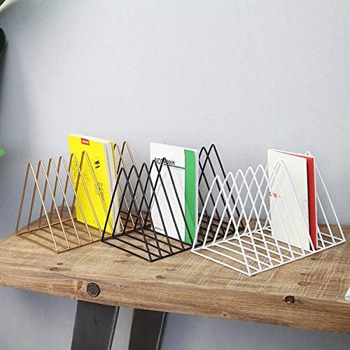 PENNGKE – 2 soportes para revistas, periódicos, almacenamiento de cartas, organizador de clasificador de archivos de escritorio, triangular,