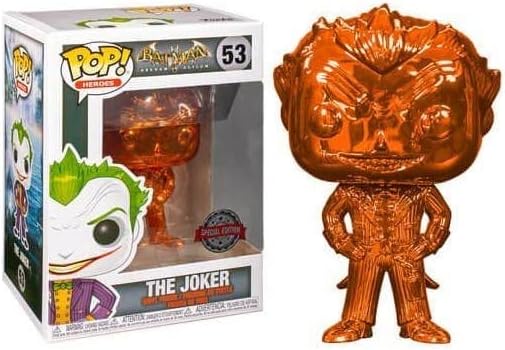 Funko Pop! Heroes DC Comics Batman Arkham Asylum – El Joker (naranja cromo) (debut de NYCC)