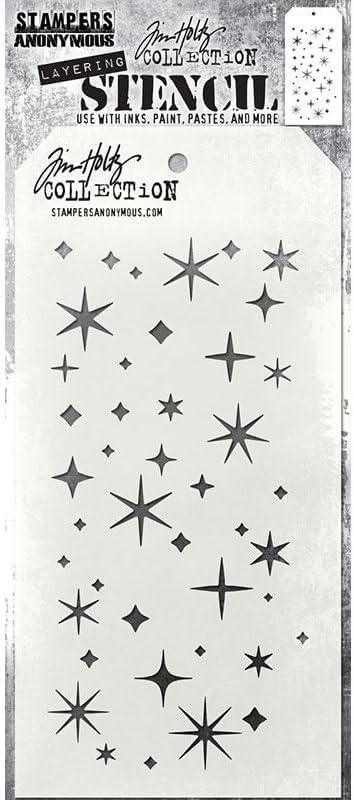Plantillas Tim Holtz – Hojas de bayas, centelleantes y palos – 3 artículos