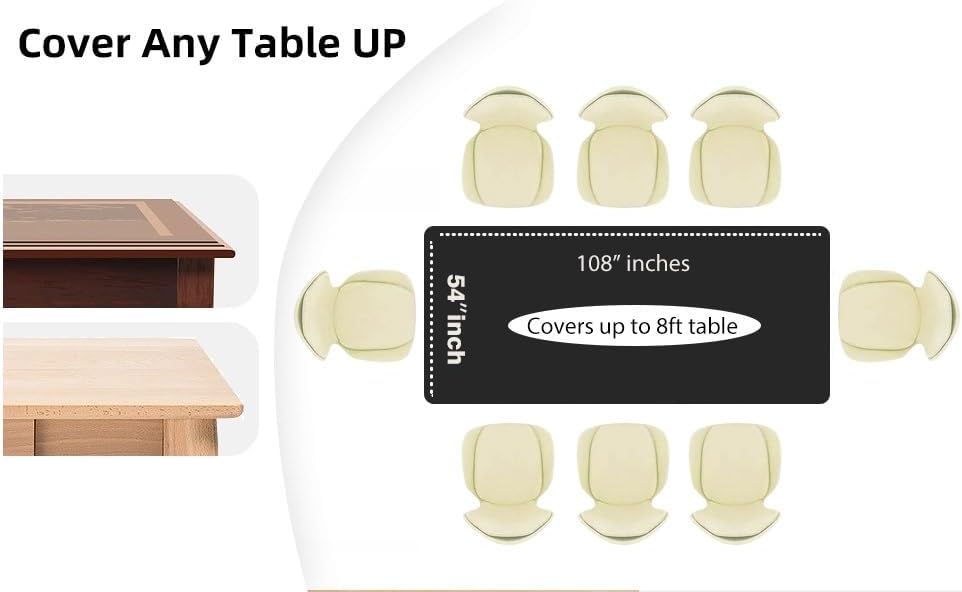 Evershine – Mantel de plástico resistente (reutilizable, 12 unidades)