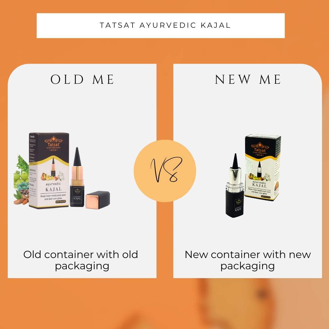TATSAT – WELLNESS THROUGH AYURVEDA ATSAT-100% natural ayurvédico sin plomo delineador de ojos kajal  Sin conservantes  Sin productos químicos  Sin