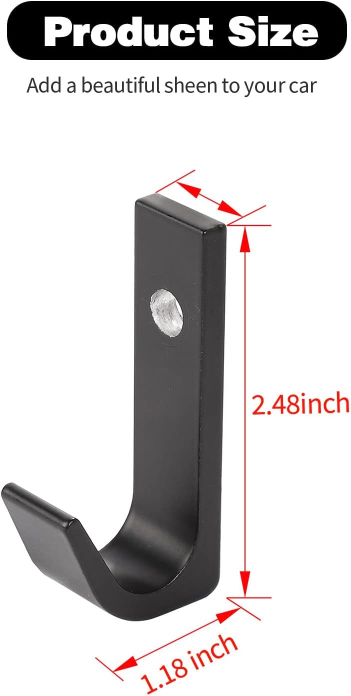 Para Ford Bronco – Gancho organizador para maletero para Ford Bronco 2021 2022 2023+ 2 puertas4 puertas (aleación de aluminio, 1 unidad)