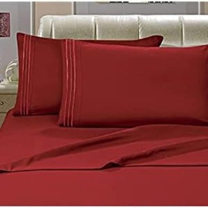 Elegant Comfort Tienda Juego de cama lujoso de 1500 hilos, de calidad hotelera arrugas, Microfibra, King Elegant Comfort Tienda Juego de cama lujoso de 1500 hilos, de calidad hotelera arrugas, Microfibra, King