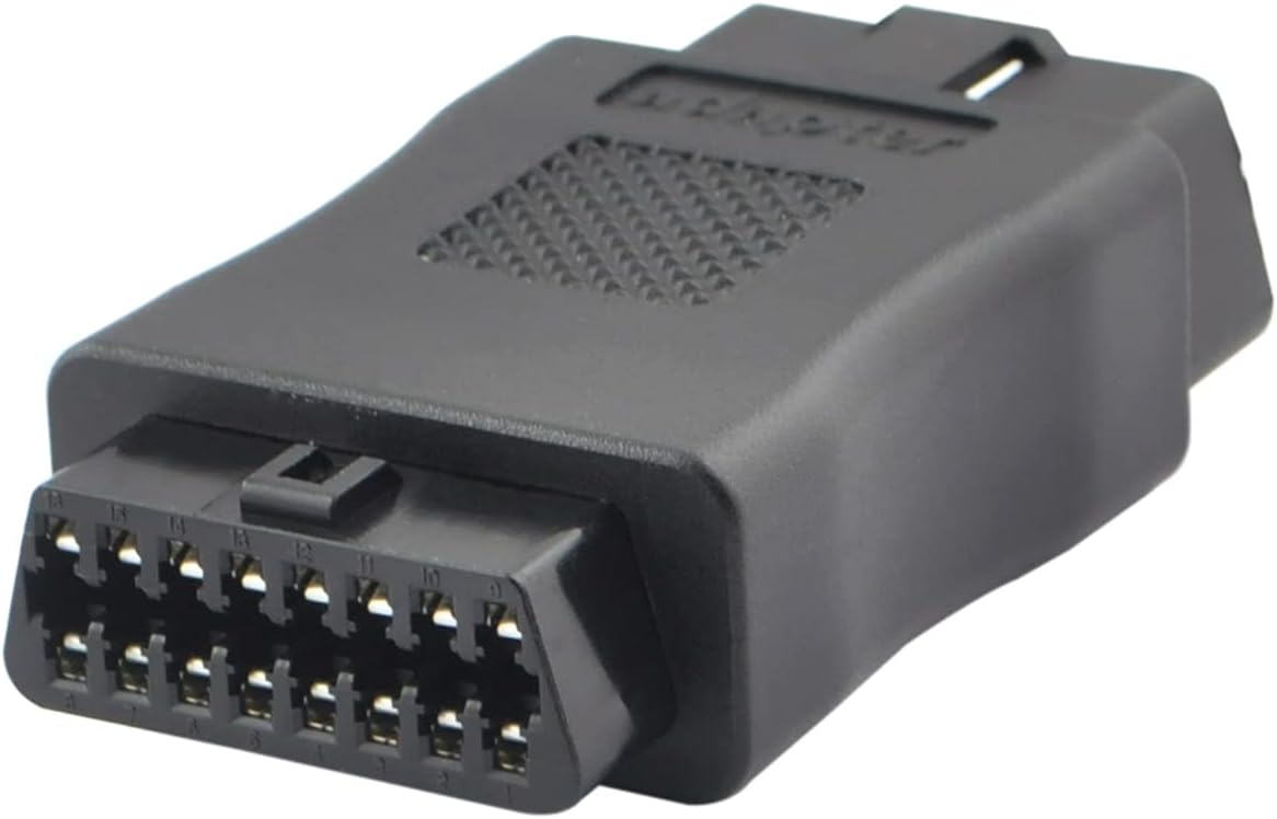 OBD2 OBDII Full 16 Pin macho a hembra OBD Cable Divisor Convertidor Adaptador para Diagnóstico Puerto Extensor (negro)