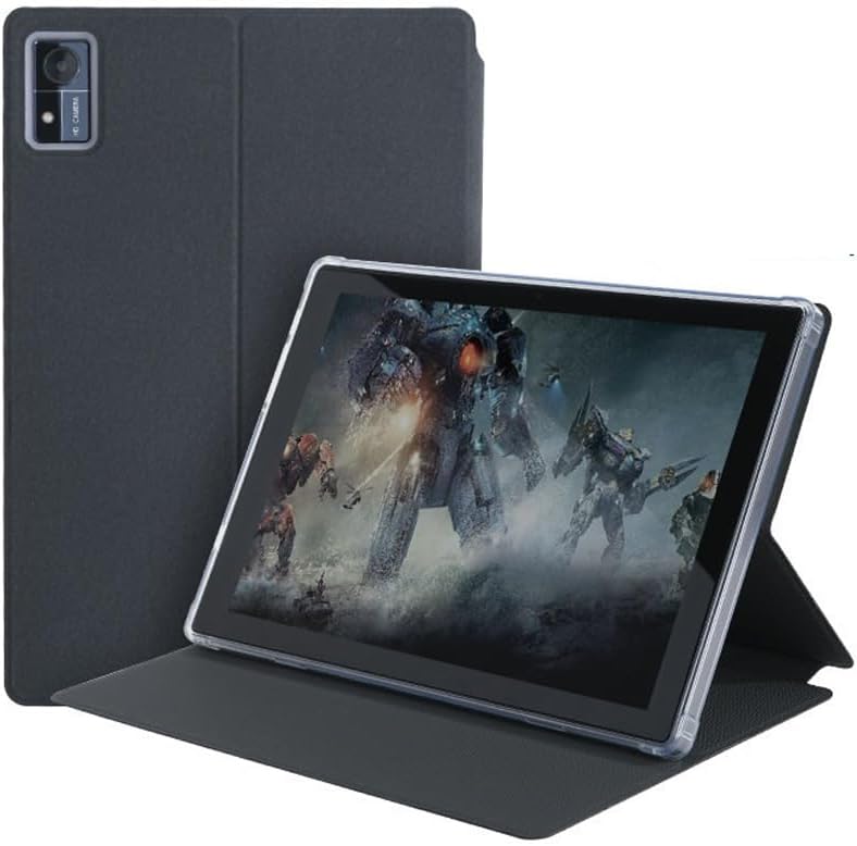 Walieoka – Funda para tablet compatible con CHUWI Hi10 XPro de 10.1 pulgadas, piel sintética con función de encendido y apagado automático gris