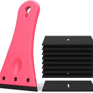 EHDIS Herramienta raspadora de plástico con 10 cuchillas de afeitar de plástico de 3 pulgadas para removedor de adhesivo, etiquetas, calcomanías, EHDIS Herramienta raspadora de plástico con 10 cuchillas de afeitar de plástico de 3 pulgadas para removedor de adhesivo, etiquetas, calcomanías,