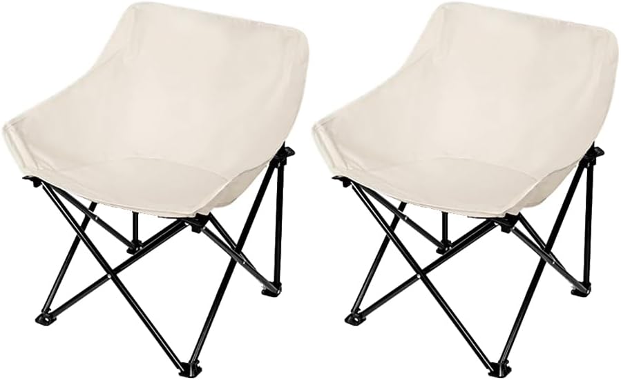 Sillas de camping, sillas de césped, sillas portátiles que se instalan en 4 segundos, soporta 265 libras, silla plegable y de mochilero con bolsas