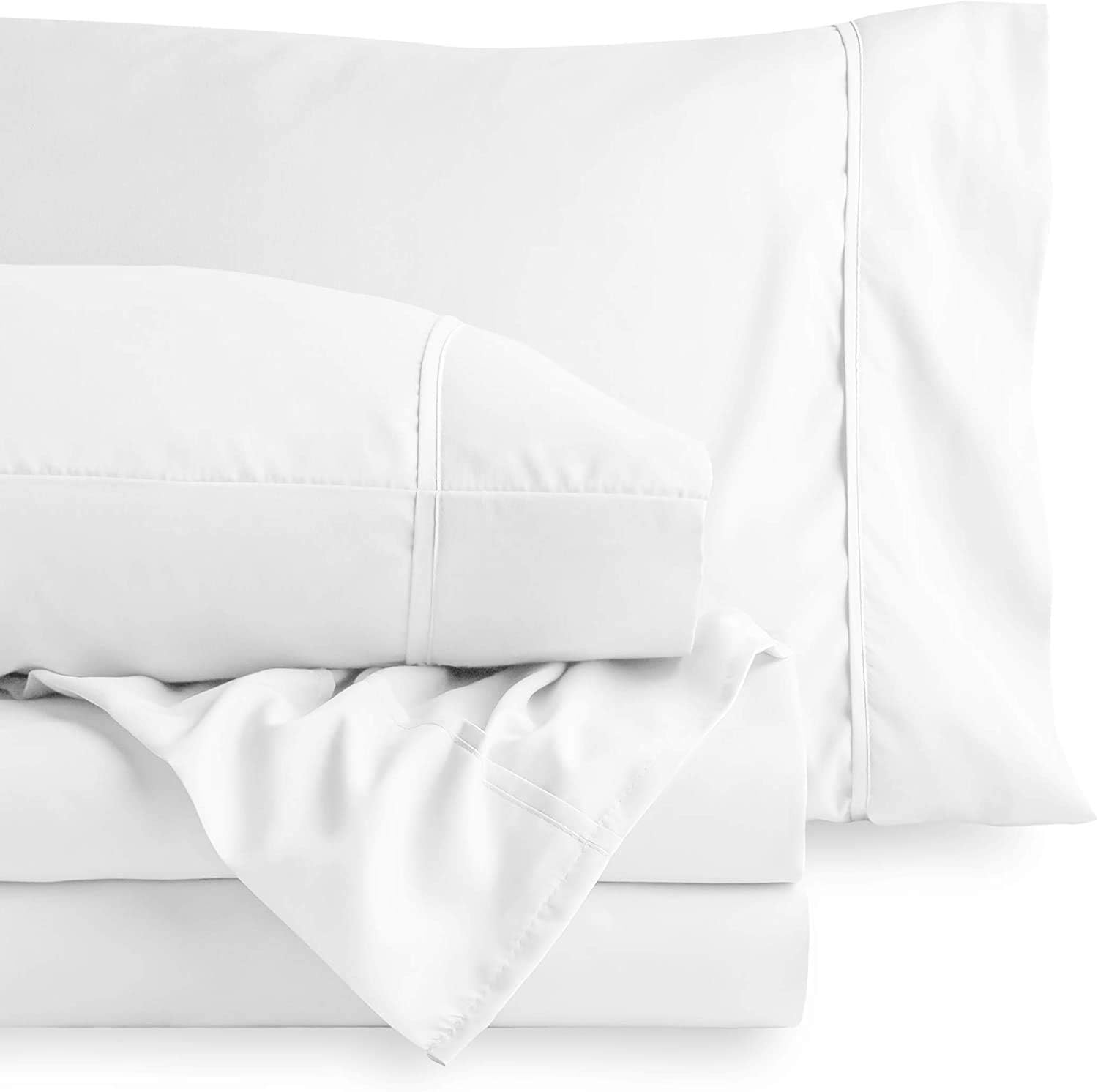 Sábanas de algodón percal de 600 hilos para cama de tamaño matrimonial XL, sábanas de algodón percal tamaño matrimonial XL, sábanas de algodón con