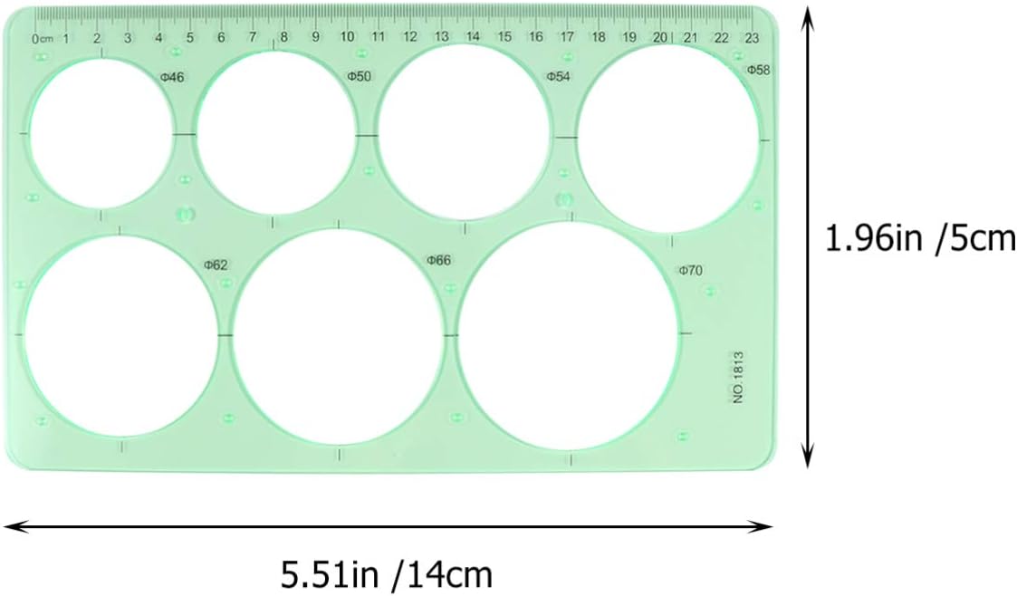 3 unids 1 juego de plantillas, estudio de diseño de dibujos plantilla ovalada, dibujo de plantillas geométricas reglas estudiantiles plástico para
