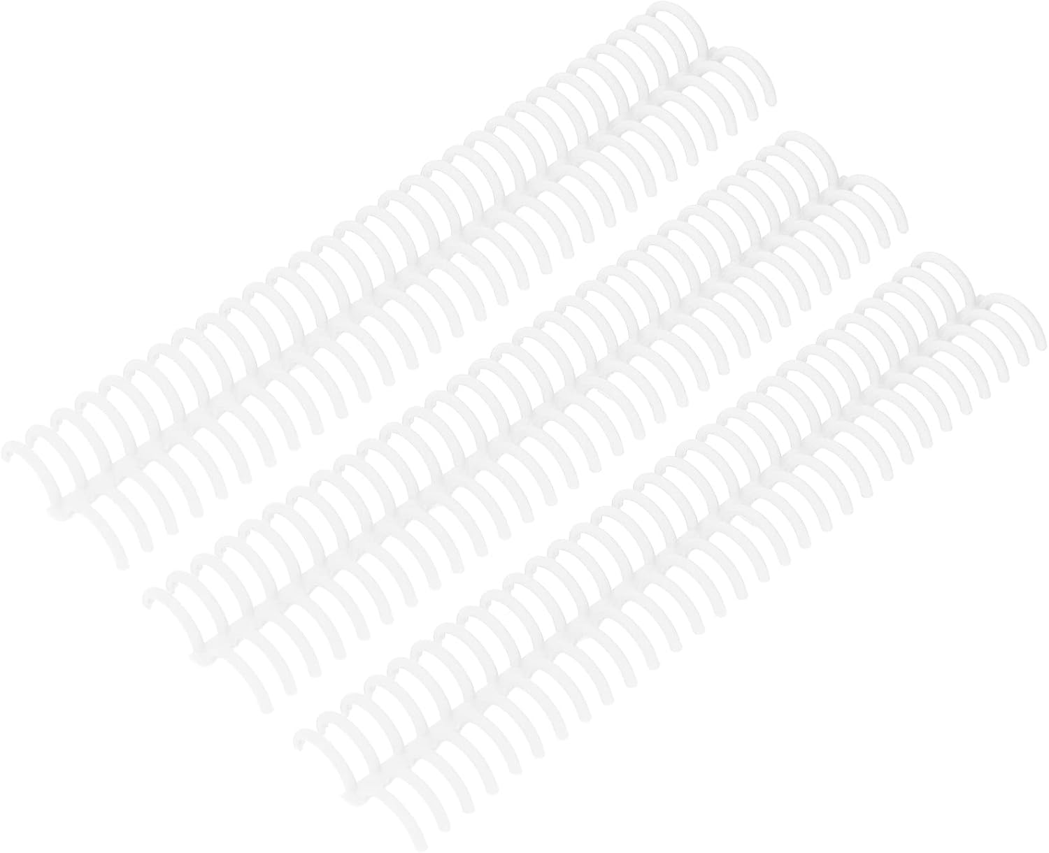 Peine de encuadernación, 10 piezas de óxido y herramienta de encuadernación de papel a prueba para oficina (blanco)