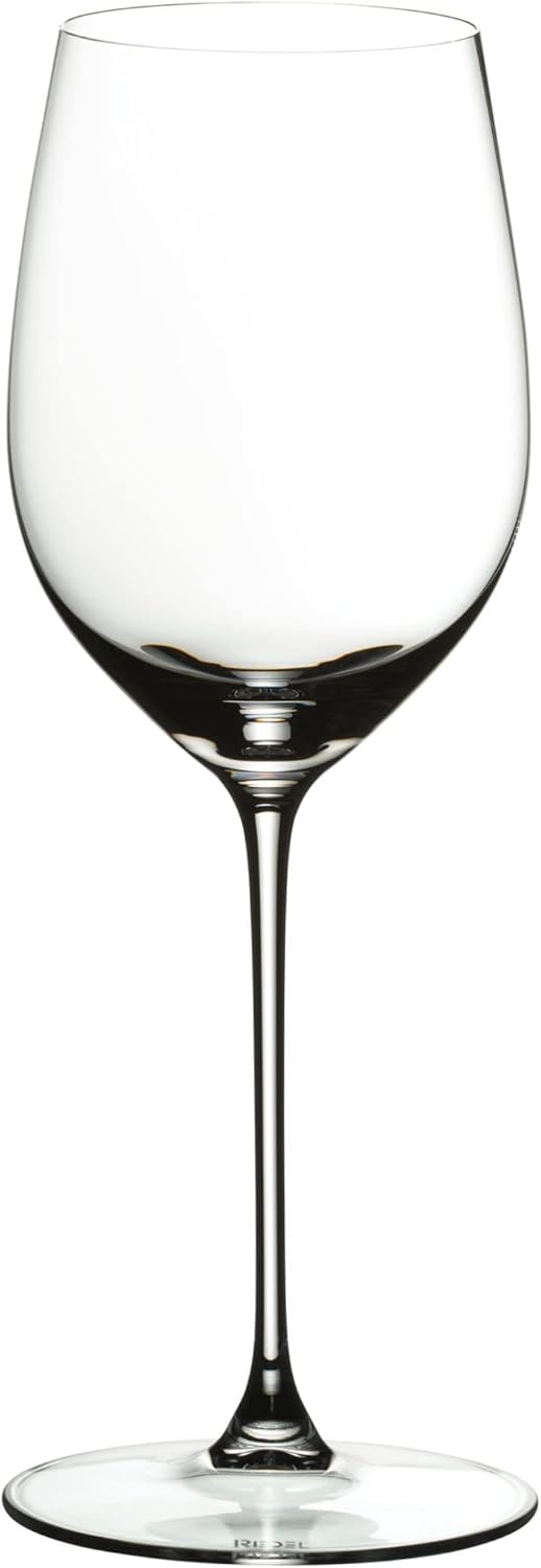 Riedel Veritas ViognierChardonnay – Juego de 2 copas de vino de cristal grabadas personalizadas de 13.05 onzas para Chardonnay, Pinot Grigio,