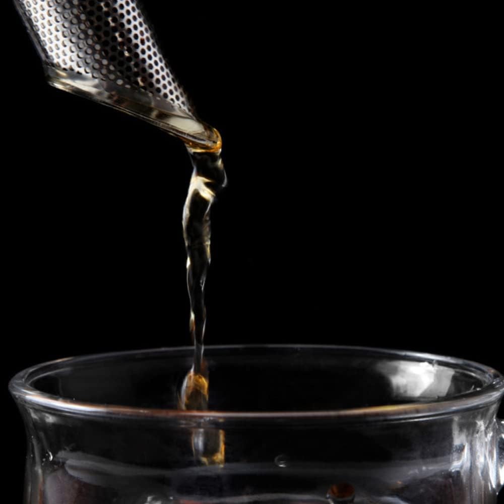 Juego de 3 coladores de té, difusor de té para té suelto, infusor de té de mango largo, tubo de té más empinado para té suelto