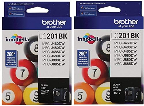 Brother Lc201Bk – Negro – Original – Cartucho de tinta -LC201BKS-(2 unidades)
