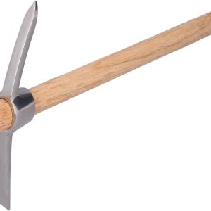 Cultivador de mano de 15.7 in, azada de pico de acero inoxidable resistente y duradero, herramientas de azada de jardinería agrícola con mango de Cultivador de mano de 15.7 in, azada de pico de acero inoxidable resistente y duradero, herramientas de azada de jardinería agrícola con mango de