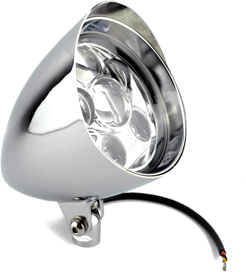 5 34 pulgadas bala faro motocicleta LED visera superior 0.394 in Tri Bar 5.75 “para Harley Sportster Dyna Softail Bobber Chopper personalizado
