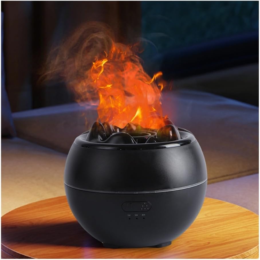 Humidificador Volcano de 6 colores, humidificador de aire de volcán con llama, difusor de aroma USB, para el hogar, gimnasio, dormitorio y oficina