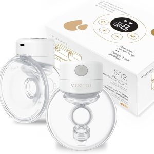 Yuemi Extractor de leche eléctrico portátil manos libres, 2 modos, 9 niveles  Brida de 0.945 in, paquete de 2 extractor de leche de extracción de Yuemi Extractor de leche eléctrico portátil manos libres, 2 modos, 9 niveles  Brida de 0.945 in, paquete de 2 extractor de leche de extracción de