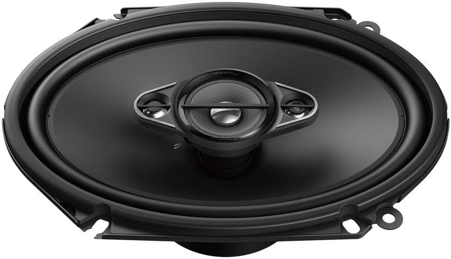 Pioneer TS Series 350W Max 6″ x 8″ Serie A Altavoces coaxiales de 4 vías para coche con imán de gravedad Soporte para teléfono (4 altavoces)