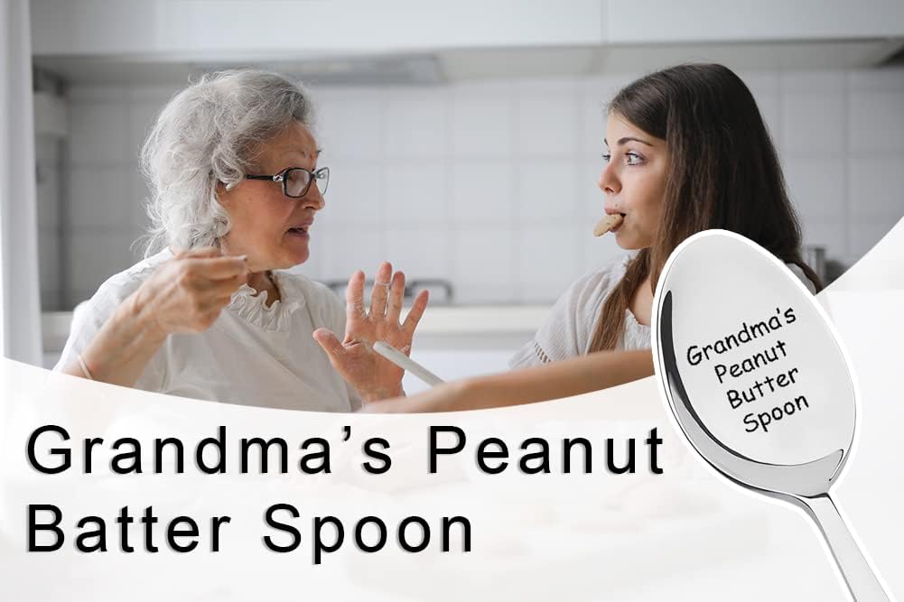Regalo para la abuela que lo tiene todo, cuchara de mantequilla de maní de la abuela grabada, regalos divertidos para amantes de la mantequilla de